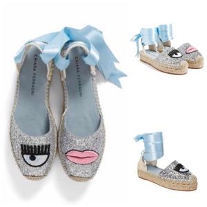 NWT Chiara Ferragni Glitter Detail Espadrille $313